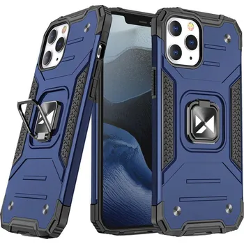 Pouzdro na mobilní telefon Wozinsky Ring Armor kryt na iPhone 14 Pro Max - modrý