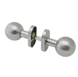 KOVIAN, s.r.o. Koule s oválnou rozetou, otočná, broušená nerez AISI304