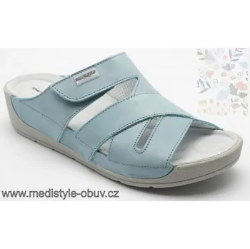 Dámská zdravotní obuv MEDISTYLE DENISA 2D-B19/1 pantofel MODRÝ vel.37-43, modrá - 39