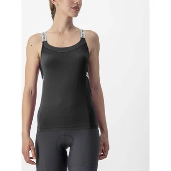 Cyklistické oblečení CASTELLI Cyklistický dres bez rukávů - BAVETTE LADY - antracitová