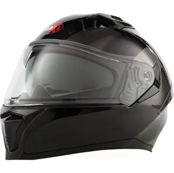 Helma na motorku MAXX FF 985 extra velká 3XL integrální helma se sluneční clonou černá lakovaná