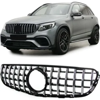 Tuning Černá chromová sportovní maska pro . Mercedes GLC X253 Coupe C253 15-19