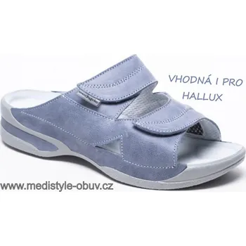 Dámská zdravotní obuv MEDISTYLE LUCY 5L-E19/H hallux pantofel modrý, --- - 35