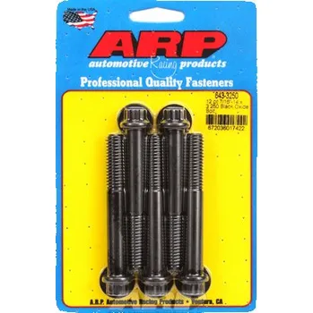 Šroub 7/16 "- 14 x 3.250 12pt černý oxid šrouby" (5ks)