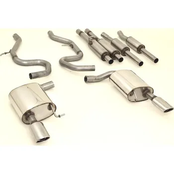 2x55mm Výfukový systém- Duplex VW Passat 3C B7 - s certifikátem ECE (991418R-X)