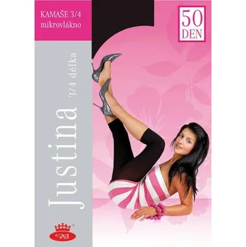 Dámské punčochy JUSTINA kamaše 3/4 z mikrovlákna Boma - 50 DEN fialová 176-182