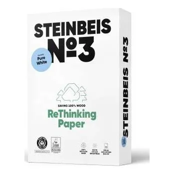 Kancelářský papír Recyklovaný papír Steinbeis No.3 Pure White A4 - 80 g/m2, CIE 110, 500 listů