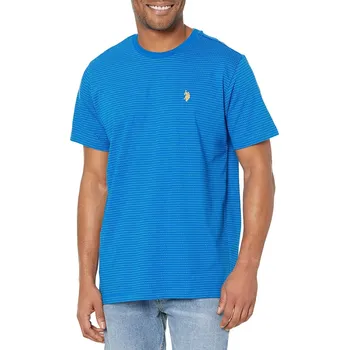 Pánské tričko U.S. Polo Assn.pánské tričko Crew Neck Jacquard tmavě modré M