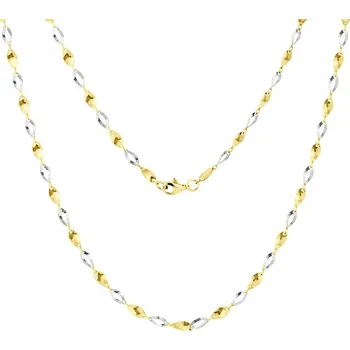 Náhrdelník GEMMAX GLNCN452184 Zlatý článkový náhrdelník délka 45 cm – zlatý šperk ryzosti 585/1000 v Dárkovém balení s Certifikátem GLNCN-45-21841