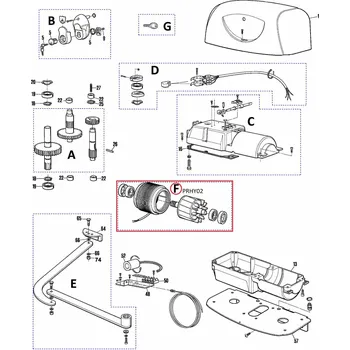 NICE PRHY02 kit - stator a rotor pre Hyppo 220V