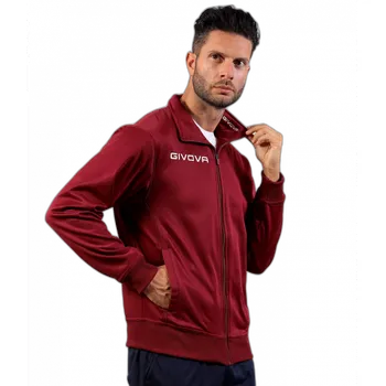 tepláková bunda givova Mono vínová 0008 XXXL