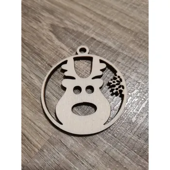 Vánoční ozdoba Dřevěná vánoční ozdoba č.23 - sob Velikost: 50