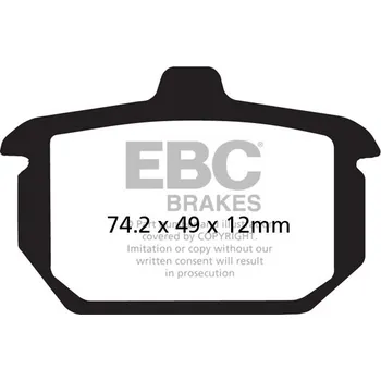 Brzdová destička EBC Brzdové obložení FA078V