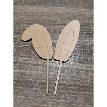 Velikonoční dekorace Dřevěný velikonoční zápich č.04 - zaječí uši