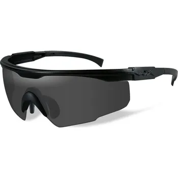 Střelecké brýle Wiley X šedé + čirá skla v matném černém rámu