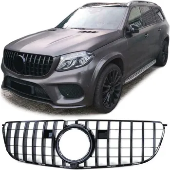 Tuning Černá lesklá maska chladiče pro . Mercedes GLS X166 15-19