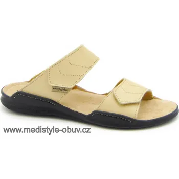 Dámská zdravotní obuv MEDISTYLE VALČA 1V-A13/1 pantofel žlutý, vel.36-42, --- - 41