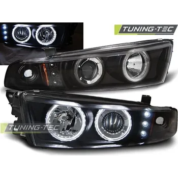 Přední světlomet MITSUBISHI GALANT 8 (EA0) 96-06 ANGEL EYES ČERNÁ CCFL
