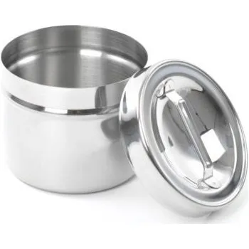 Dóza na vatu s víkem - objem 1 l, ⌀ 10 cm, výška 13,5 cm