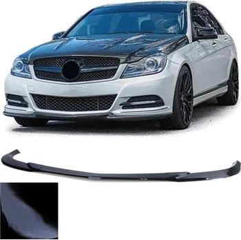 Tuning Spoiler lip předního nárazníku černý lesklá pro . Mercedes C W204 S204 11-15