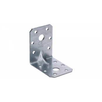 Tesařské kování domax úhelník s prolisem 60x60x45mm, 2,0mm, pozink, díry průměr 5mm-12ks, 11mm-2ks