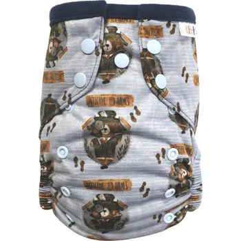 Plenkové kalhoty Breberky Kapsová plenka (M), bez křidélek - Detektiv Ted PAT