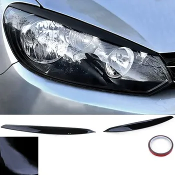 Tuning Mračítka Předních světel černá lesklé (pár) pro . VW Golf 6 08-12