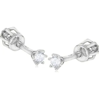 Náušnice Cutie Jewellery Náušnice Pecky Ø 3,5 mm z bílého zlata se zirkony Z8020 – zlatý šperk ryzosti 585/1000 v Dárkovém balení s Certifikátem GLEWB-30191