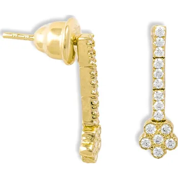 Náušnice GEMMAX Zlaté náušnice Abigail – zlatý šperk ryzosti 585/1000 v Dárkovém balení s Certifikátem GLEYB-10661