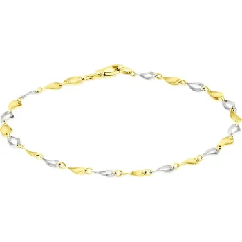 Náramek GEMMAX GLBCN182185 Zlatý dámský prořezávaný náramek délka 18 cm – zlatý šperk ryzosti 585/1000 v Dárkovém balení s Certifikátem GLBCN-18-21851