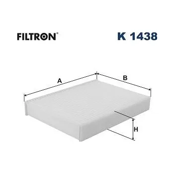 Klimatizace automobilu Filtr, vzduch v interiéru FILTRON K 1438