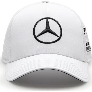 Kšiltovka MERCEDES AMG Trucker Cap Lewis Hamilton - bílá