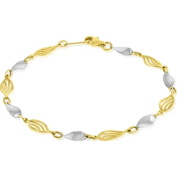 Náramek GEMMAX Zlatý prořezávaný náramek délka 19 cm – zlatý šperk ryzosti 585/1000 v Dárkovém balení s Certifikátem GLBCN-19-68601