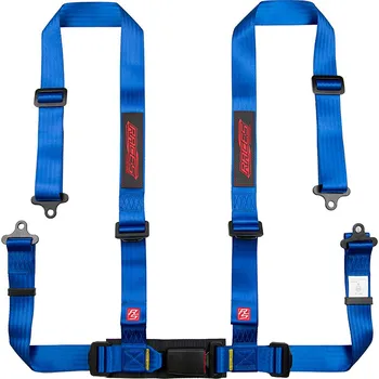 Návlek na bezpečnostní pás 4-bodové bezpečnostní pásy RACES Classic, 2" (50 mm), modrá, schválení E8