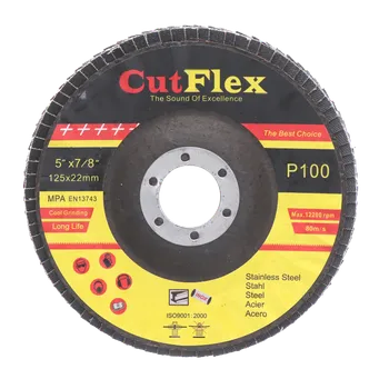 Brusný kotouč CutFlex brúsny kotúč lamelový na oceľ a nerez, 125x22,2 zrno 100