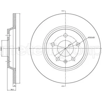 Brzdový kotouč Brzdový kotouč METELLI 23-1032C
