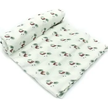 látková plena JANÉ Plena bambusová Forest Green