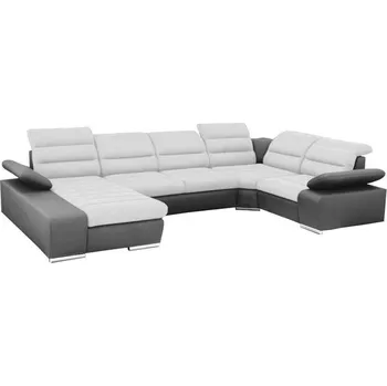 Sedací souprava Korfu II L 354 x 98 x 212 cm černá/šedá Sedací souprava Sedací souprava Korfu II L 354 x 98 x 212 cm černá/šedá