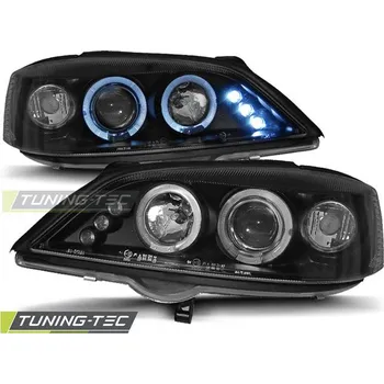 Přední světlomet PŘEDNÍ SVĚTLA OPEL ASTRA G 02.98-02.04 ANGEL EYES ČERNÁ