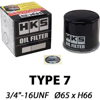Filtr do auta HKS Type 7 Olejový filtr 3/4-16 UNF (Nissan CA18, RB, VG30, Toyota 4A-G(Z)E, 1ZZ, 2ZZ)