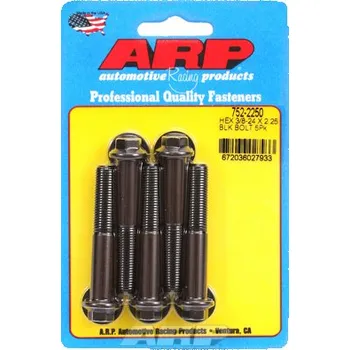 Šroub 3/8 "- 24 x 2.250 hex černý oxid šrouby" (5ks)