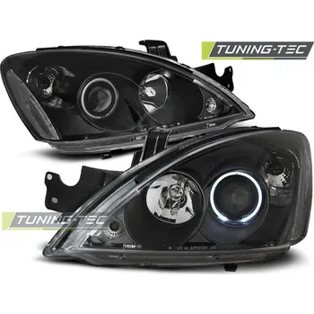 Přední světlomet PŘEDNÍ SVĚTLA MITSUBISHI LANCER 7 04-07 ANGEL EYES ČERNÁ