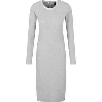 Dámské šaty Superdry Šaty BODYCON | Barva:šedý | Velikost:L