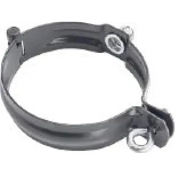 okap Objímka pozinkovaná čokoládově hnědá 100 mm, bez hrotu, s metrickým závitem M10