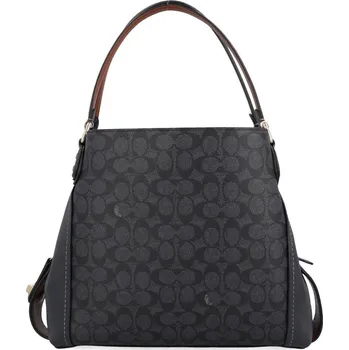 Kabelka Coach Kůžoná kabelka na rameno EDIE | Barva:černý | Velikost:OS