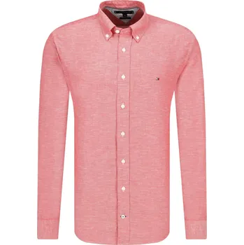 Pánská košile Tommy Hilfiger Košile DOBBY | Barva:červený | Velikost:M