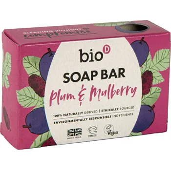 Mýdlo Bio d Tuhé mýdlo s vůní švestky a moruše 90 g