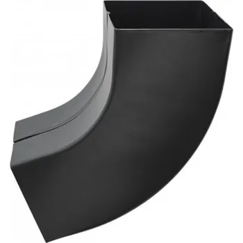 okap Koleno pozinkované hranaté černé 120 mm