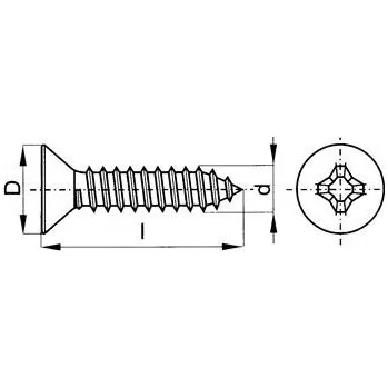 Šroub VaV Šrouby pro upevnění přístrojů zápustná hlava 2,9x19 (40ks)