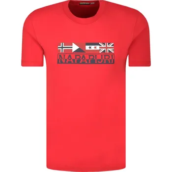 Pánské tričko Napapijri Tričko SIDHI | Barva:červený | Velikost:L